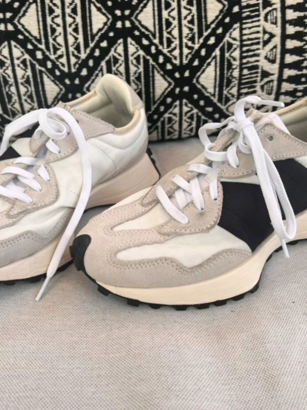 New Balance 327 (Sea Salt with White and Black)